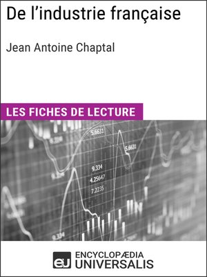 cover image of De l'industrie française de Jean Antoine Chaptal